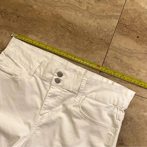 Copperflash Women’s Curvy  Mid-Rise Capri Size 14 White Waist 34 Casual - Picture 2 of 8